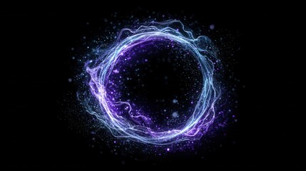 Abstract circular energy field