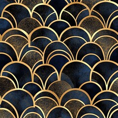Fototapeta premium Handicraft dot geometric seamless pattern with gold glitter. Vintage decorative texture for decoration.