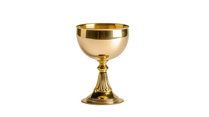 Luxurious Golden Chalice Isolated on Transparent Background