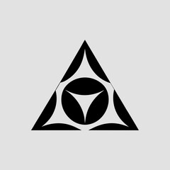 Fototapeta premium vector illustration of a abstract triangle