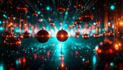 Obraz premium christmas lights in the night