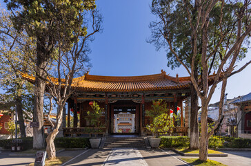 Fototapeta premium The ancient city landscape of Dali, Yunnan