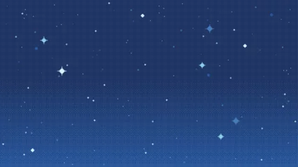 Fototapete Rund Aubergine Cosmic space pixel art landscape. Starring night scenery. 8 bit. Game development, mobile app. Isolated vector illustration.   © SickleMoon