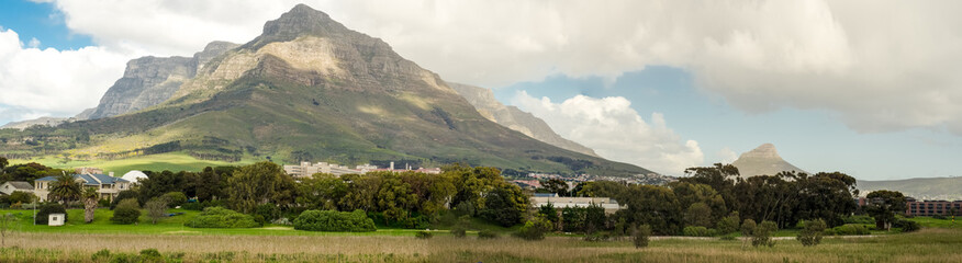 Panorama of Devils Peak with SA Astronomical Observatory in foreground