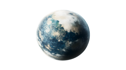 Detailed Planet Illustration Isolated on Transparent Background - Isolated Cosmic Element Design