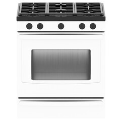 Fototapeta premium 3d render gas stove oven with transparent background