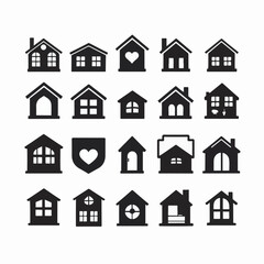 Fototapeta premium home icon_traced