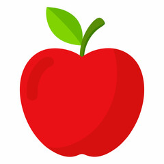 Apple vector on white background