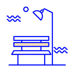 bench vector icon 