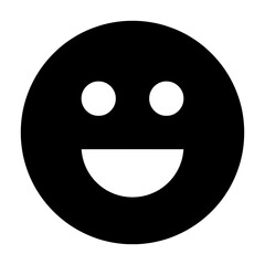 smile face icon vector