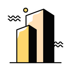building vector icon 