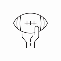 American football sport equipment icon vector sign