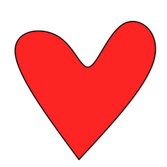 red heart vector