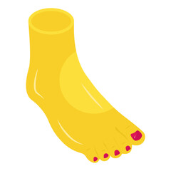 Editable design icon of foot washing 