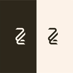 ZL monogram logo concept