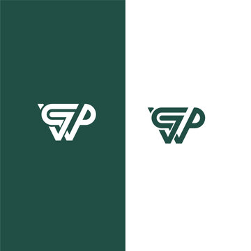 CJP monogram logo on green and white background