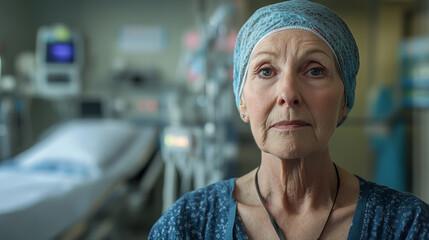 Portrait of a compassionate nurse healthcare professional, exuding strength and empathy