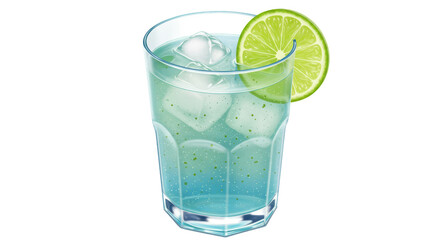 Isolated Glass of Mojito