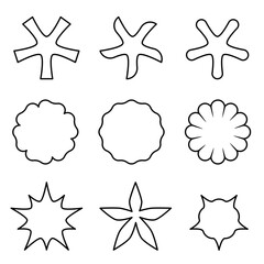 Obraz premium set of abstract vector icons