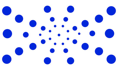 abstract dot blue with transparent background