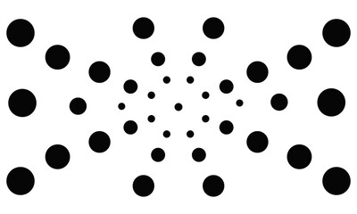 abstract dot black with transparent background