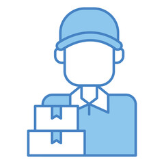 courier sign symbol vector flat icon