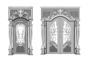 forged products, gates, wicket, door, window bars, lattice door, forged elements, lanterns, pillars