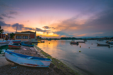 view of Kerkyra, capital of Corfu island, Greece