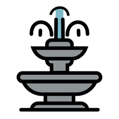 Urban Elements Vector Illustration with Tree, Building, and Traffic Symbols