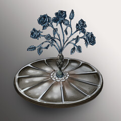 forged products, gates, wicket, door, window bars, lattice door, forged elements, lanterns, pillars