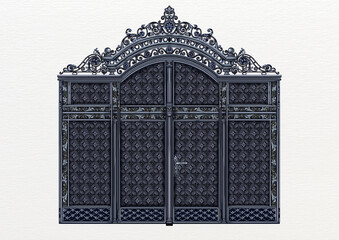 forged products, gates, wicket, door, window bars, lattice door, forged elements, lanterns, pillars