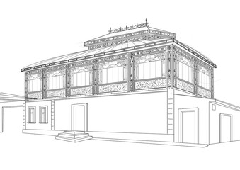 forged products, gates, wicket, door, window bars, lattice door, forged elements, lanterns, pillars