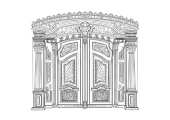 forged products, gates, wicket, door, window bars, lattice door, forged elements, lanterns, pillars