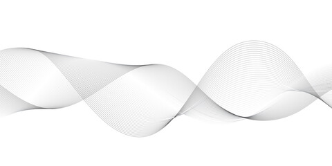 Abstract wavy gray stream element for design on a white background. You can use for Web, Texture, Wallpaper, Template, Desktop background, Business banner, poster design.	
