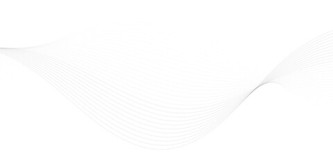 Abstract wavy grey flow halftone  stream element for design on transparent background isolated. frequency sound wave lines, technology, data science, business wave background. Vector illustration.	
