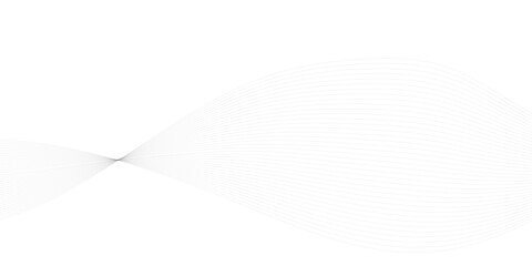 Halftone flowing wavy gray gradient dots shape isolated on white background. Digital future technology concept. Design for web design, music, cover, technology, science, data, banner, flayer, poster.