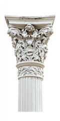 Obraz premium greek column isolated on white