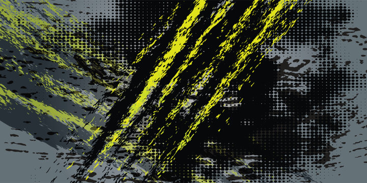 Dynamic Urban Sports Graffiti Background with Bold Stroke Colors. Sporty Abstract Background with Brush Strokes and Grunge Texture Design Elements. claw marks style