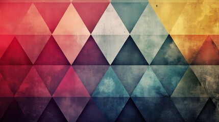 Colorful Geometric Mosaic Symbolizing Diversity and Unity in Harmony