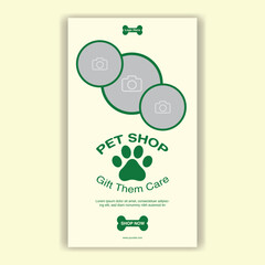 Social Media Template Pet Shop, Pet Grooming And Pet Store