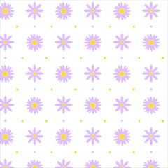 Cute floral seamless pattern design for textile fabric print or background