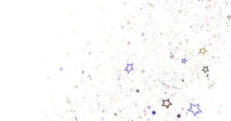 Colorful Confetti Explosion on Black Background