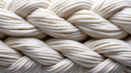 Telephoto macro of knitted wool fibers Showing