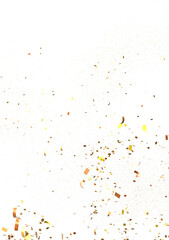 Golden Confetti Falling on Black Background
