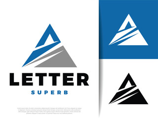 Initial Letter A Icon Illustration Design