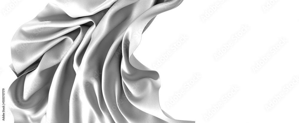 Aufkleber Abstract close-up of milk splashing, creating a wave-like white texture against a dark background