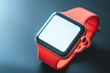 Smartwatch on Man Hand with Mockup Screen