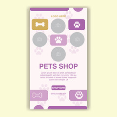 Social Media Template Pet Shop, Pet Grooming And Pet Store