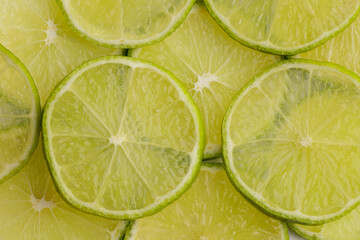 Lime fruit slices background