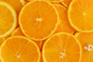 Orange fruit slices background